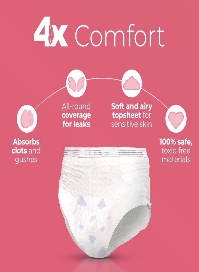 Nua 360° Comfort Maternity Panties XXL-XXXL (38-54 INCHES) | 15 Maternity Panty, Pack of 3 | For Postpartum Bleeding and Clots | Absorbs Heavy Gushes | Zero Irritation | 4x Comfort | 360 Degree Protection | Soft | Breathable | 100% Toxic-Free, Dermatologically Tested - Image 4